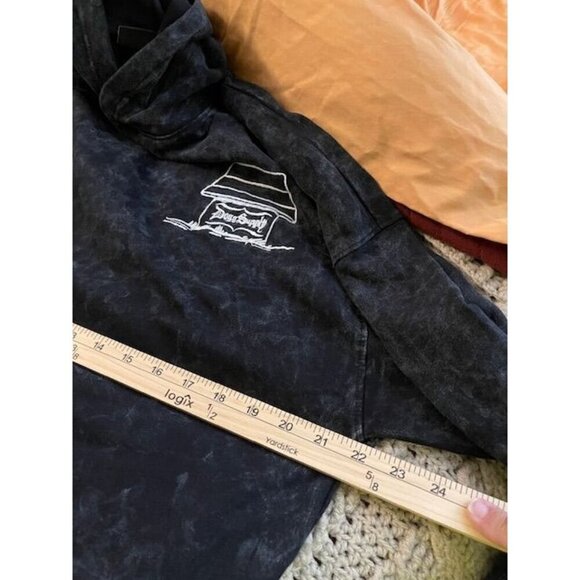 Doggy Supply By Snoop‎ Dogg Hoodie M/M Black Tie-Dye Cotton Unisex Hoodie - Picture 8 of 13